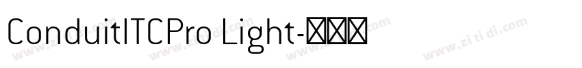 ConduitITCPro Light字体转换